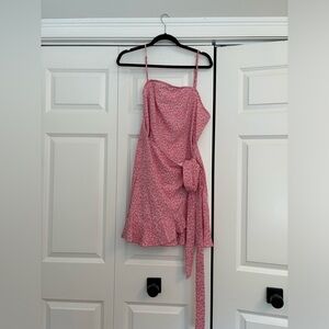 SHEIN dress. Pink floral. Size XL. Never worn, great condition.